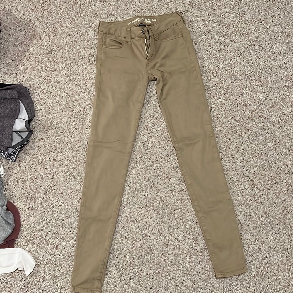 AEO Tan Jeggings
